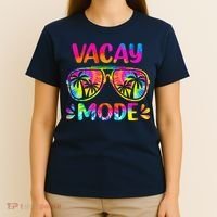 Vacay Mode Palm Tree Beach Vacation Summer Getaway Holiday T-Shirt thumb 4