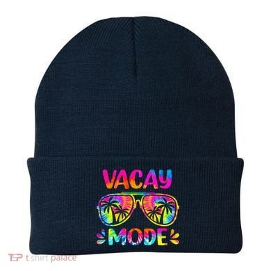 Vacay Mode Palm Tree Beach Vacation Summer Getaway Holiday Beanie