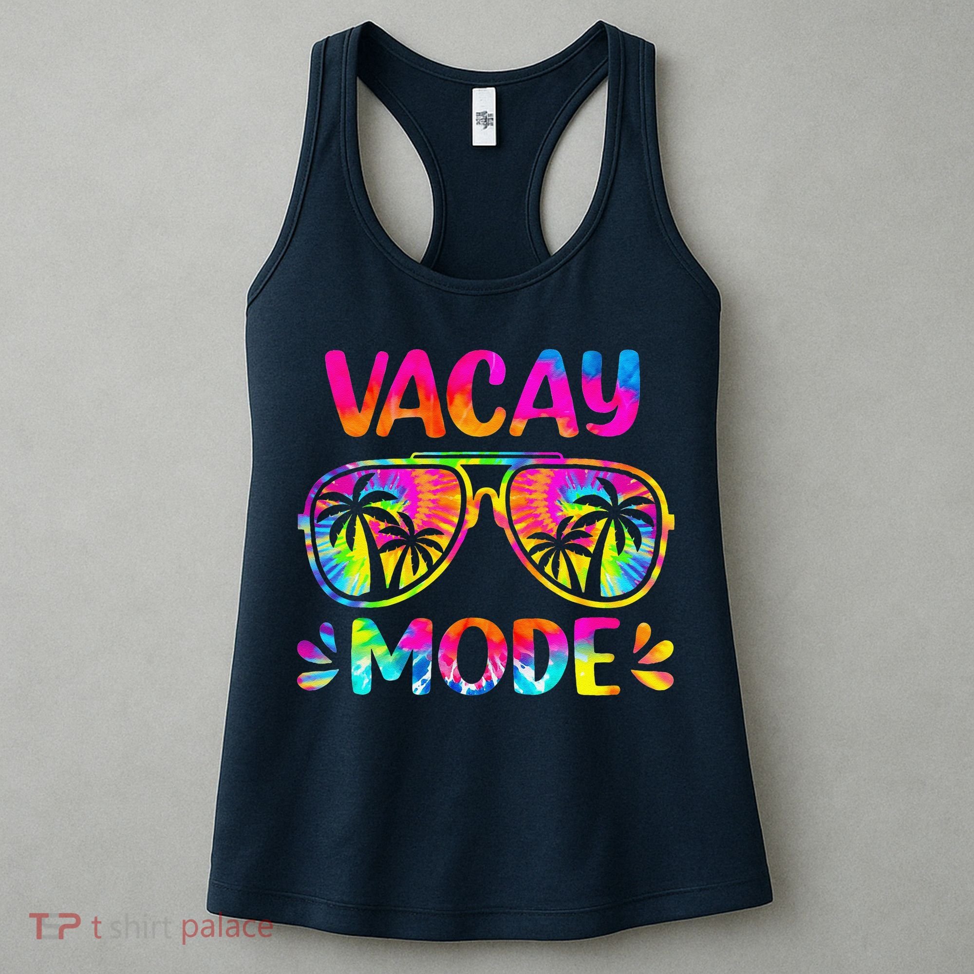 Vacay Mode Palm Tree Beach Vacation Summer Getaway Holiday Women's Tank Top