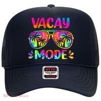 Vacay Mode Palm Tree Beach Vacation Summer Getaway Holiday Hat thumb 0