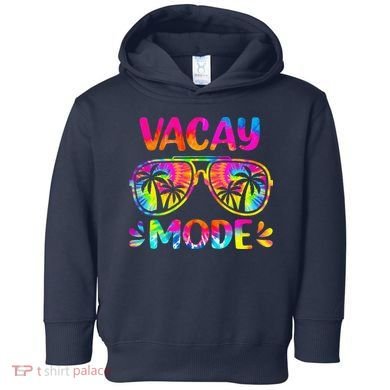 Vacay Mode Palm Tree Beach Vacation Summer Getaway Holiday Toddler Hoodie