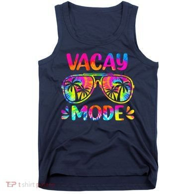 Vacay Mode Palm Tree Beach Vacation Summer Getaway Holiday Tank Top