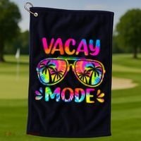 Vacay Mode Palm Tree Beach Vacation Summer Getaway Holiday Golf Towel thumb 1