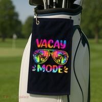 Vacay Mode Palm Tree Beach Vacation Summer Getaway Holiday Golf Towel thumb 2