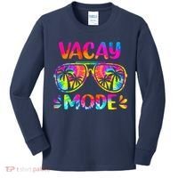 Vacay Mode Palm Tree Beach Vacation Summer Getaway Holiday Kids Long Sleeve Shirt thumb 0