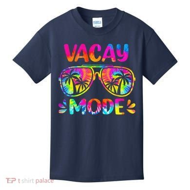Vacay Mode Palm Tree Beach Vacation Summer Getaway Holiday Kids T-Shirt