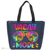 Vacay Mode Palm Tree Beach Vacation Summer Getaway Holiday Tote Bag thumb 0