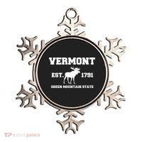 Vermont Moose Souvenir Est 1791 Green Mountain Ornament thumb 0