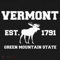 Vermont Moose Souvenir Est 1791 Green Mountain Ornament thumb 1
