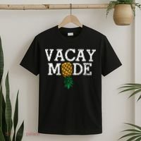 Vacay Mode summer vacation upside down pineapple swinger T-Shirt thumb 2