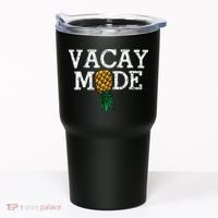 Vacay Mode summer vacation upside down pineapple swinger Tumbler thumb 0