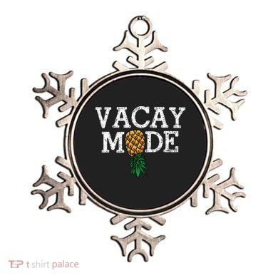 Vacay Mode summer vacation upside down pineapple swinger Ornament