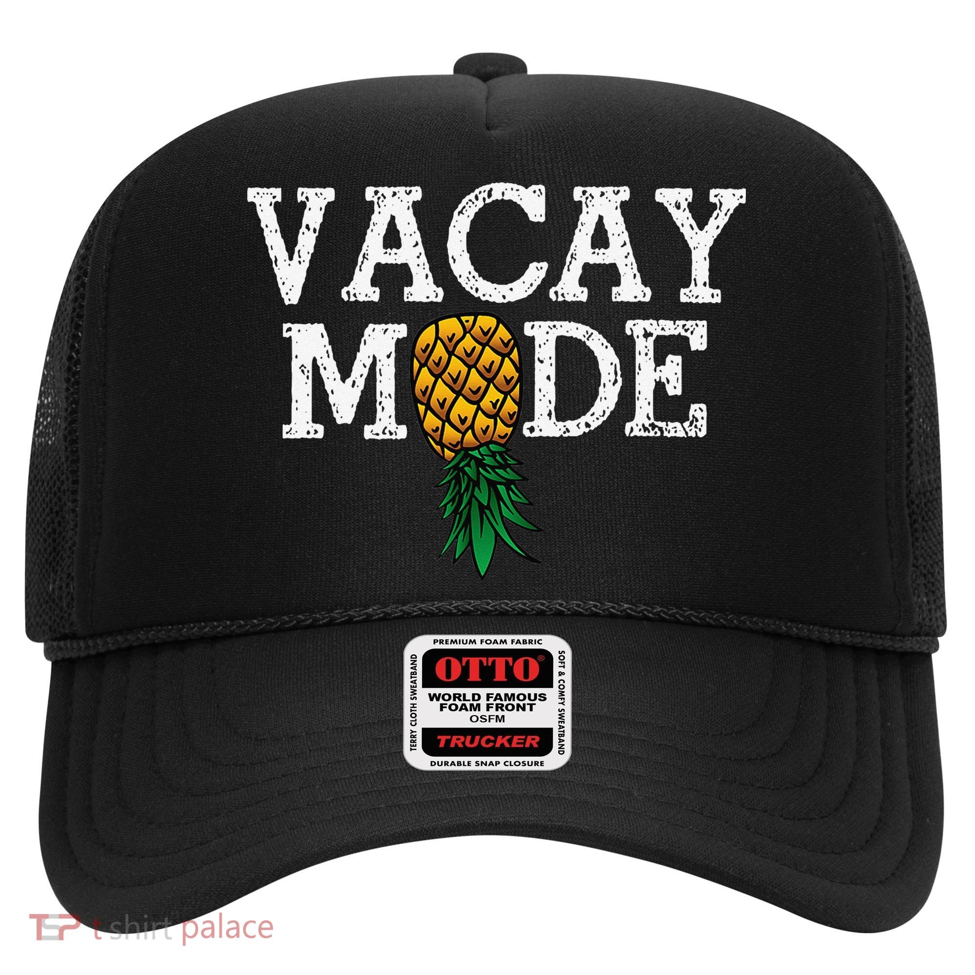 Vacay Mode summer vacation upside down pineapple swinger Hat