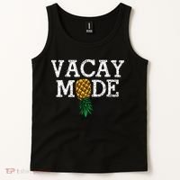 Vacay Mode summer vacation upside down pineapple swinger Tank Top thumb 2