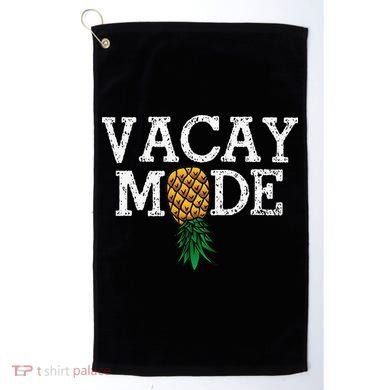 Vacay Mode summer vacation upside down pineapple swinger Golf Towel