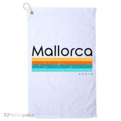 Vintage Mallorca Spain Retro Design Golf Towel