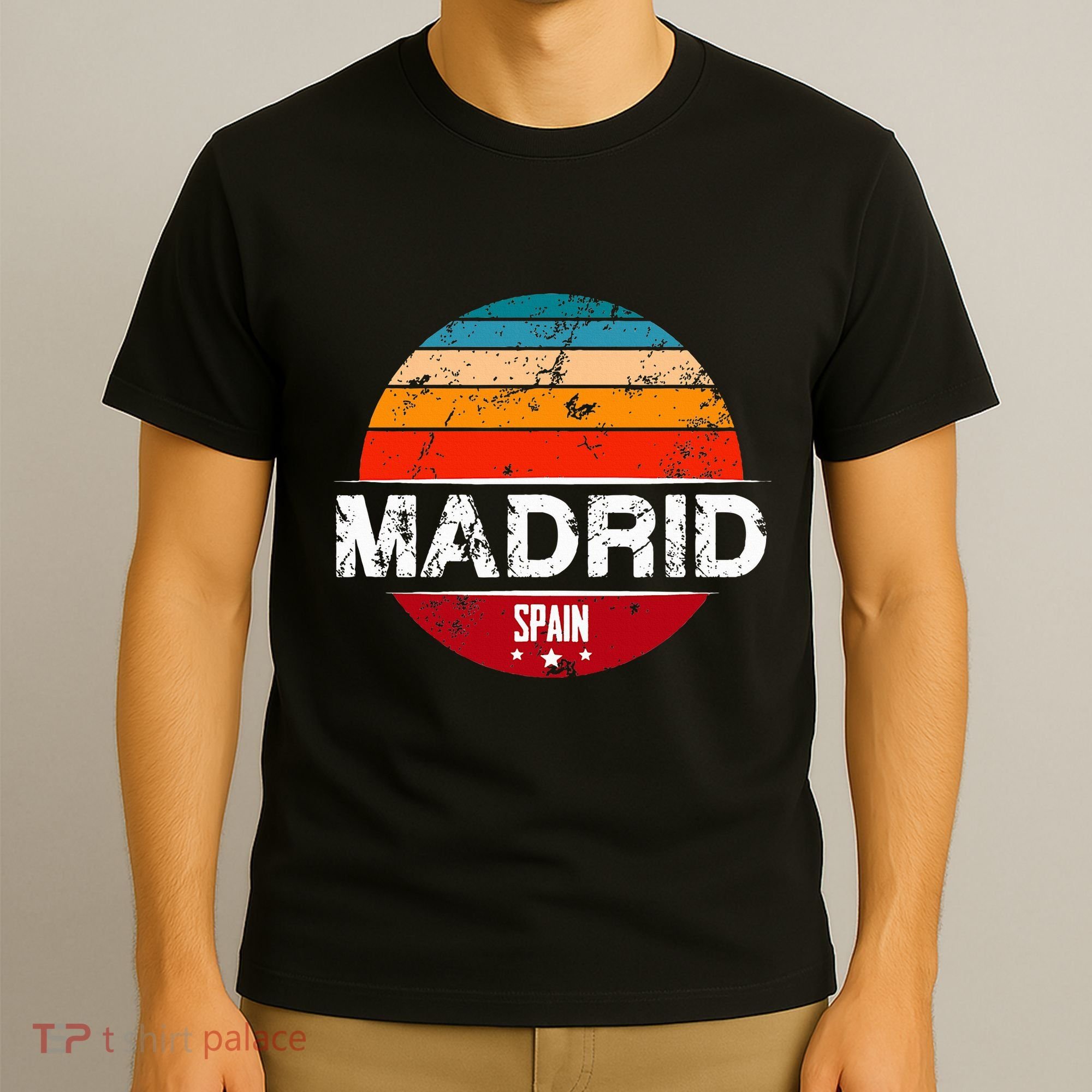 Vintage Madrid Spain Souvenir T-Shirt