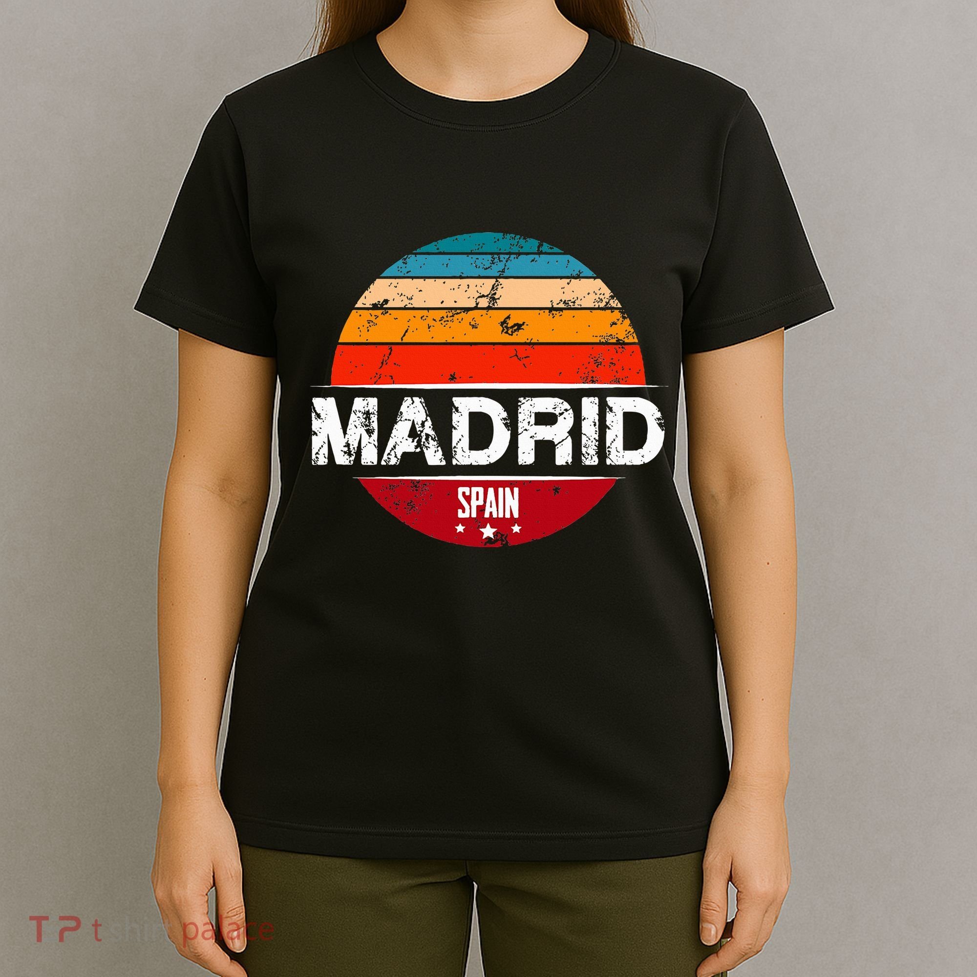 Vintage Madrid Spain Souvenir T-Shirt