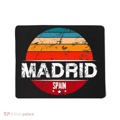 Vintage Madrid Spain Souvenir Mousepad