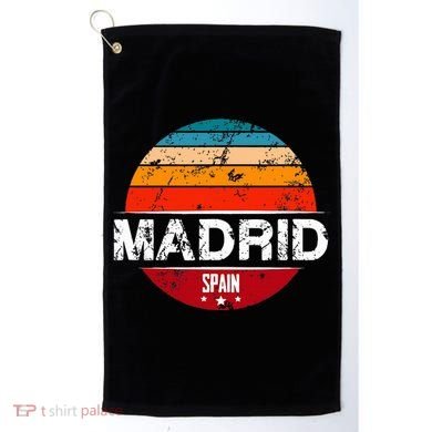 Vintage Madrid Spain Souvenir Golf Towel