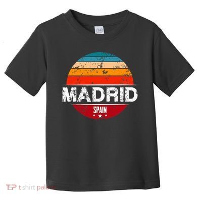 Vintage Madrid Spain Souvenir Toddler T-Shirt