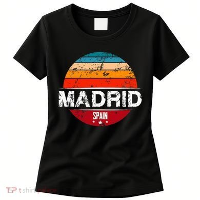 Vintage Madrid Spain Souvenir Women's T-Shirt