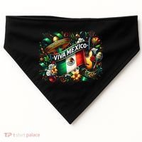 Viva Mexico September 16 Independence Of Mexico Gift USA-Made Doggie Bandana thumb 0