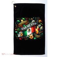 Viva Mexico September 16 Independence Of Mexico Gift Golf Towel thumb 0