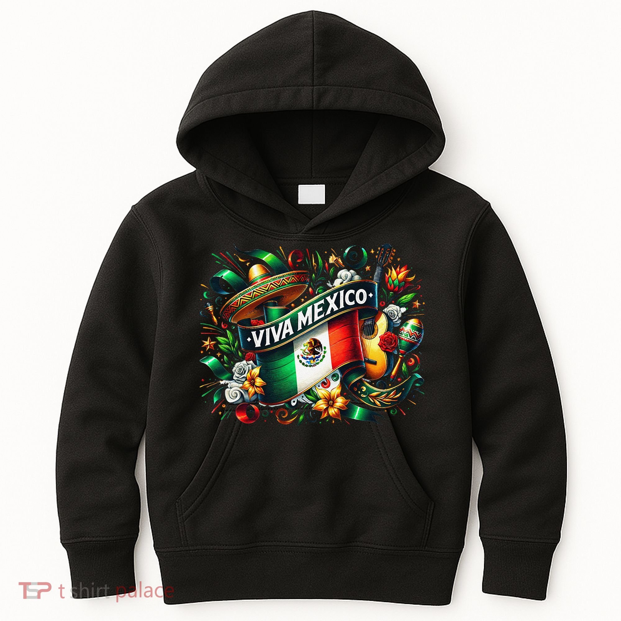 Viva Mexico September 16 Independence Of Mexico Gift Kids Hoodie