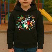 Viva Mexico September 16 Independence Of Mexico Gift Kids Hoodie thumb 3