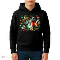 Viva Mexico September 16 Independence Of Mexico Gift Kids Hoodie thumb 4