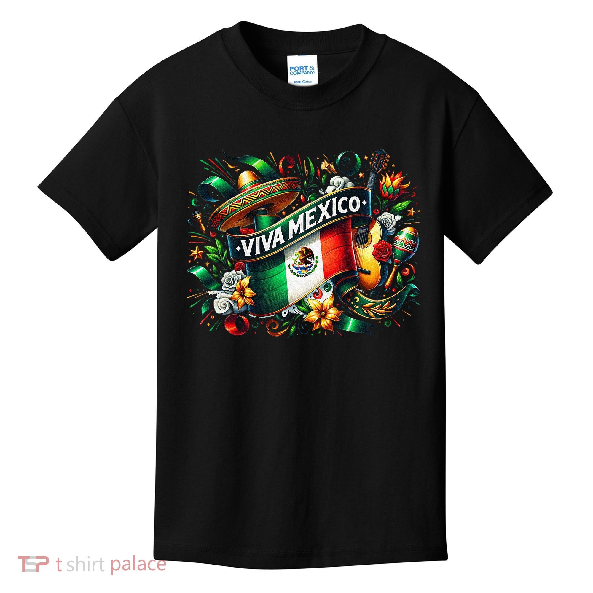 Viva Mexico September 16 Independence Of Mexico Gift Kids T-Shirt