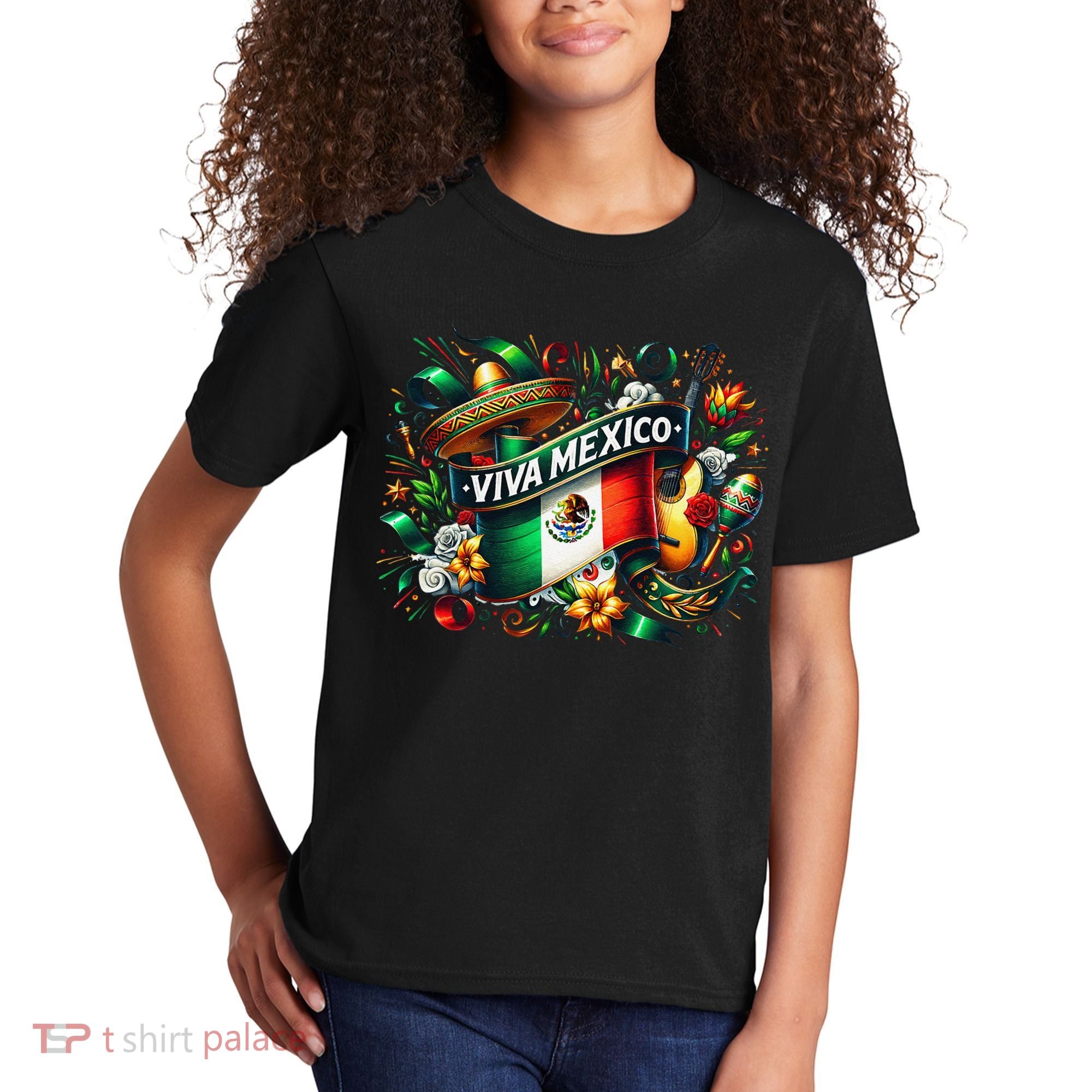 Viva Mexico September 16 Independence Of Mexico Gift Kids T-Shirt