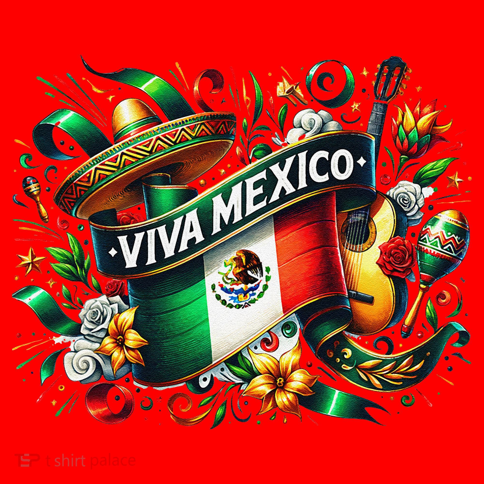 Viva Mexico September 16 Independence Of Mexico Gift Santa Hat