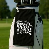 Vacation Mode Summer Break Golf Towel thumb 2