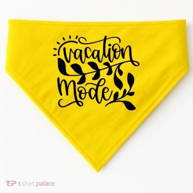 Vacation Mode Summer Break USA-Made Doggie Bandana