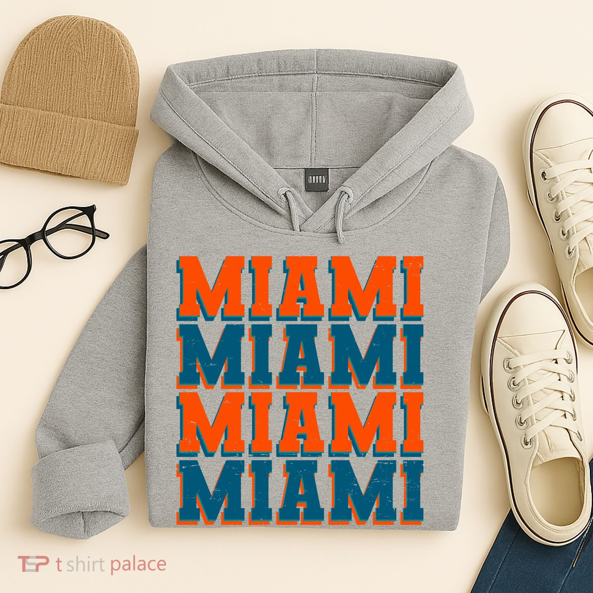 Varsity Miami Sports Football Hoodie