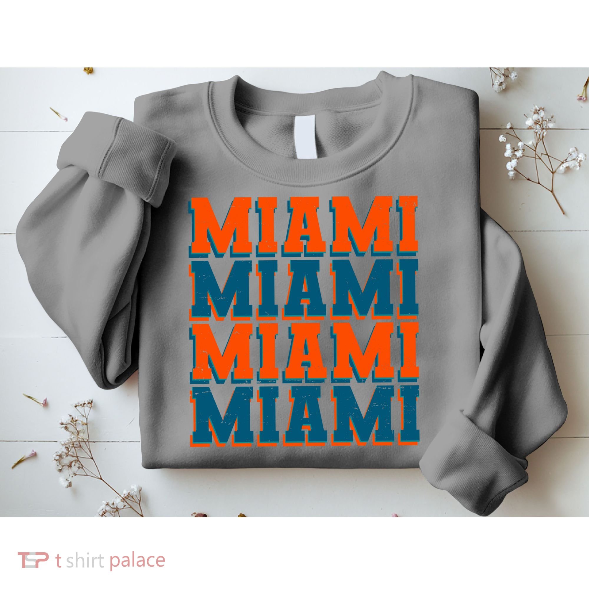 Varsity Miami Sports Football Sweatshirt