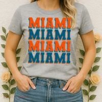 Varsity Miami Sports Football Women's T-Shirt thumb 2