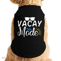 Vacay Mode Summer Vacation Doggie Tank thumb 0