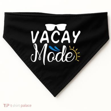 Vacay Mode Summer Vacation USA-Made Doggie Bandana