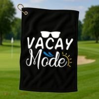 Vacay Mode Summer Vacation Golf Towel thumb 1