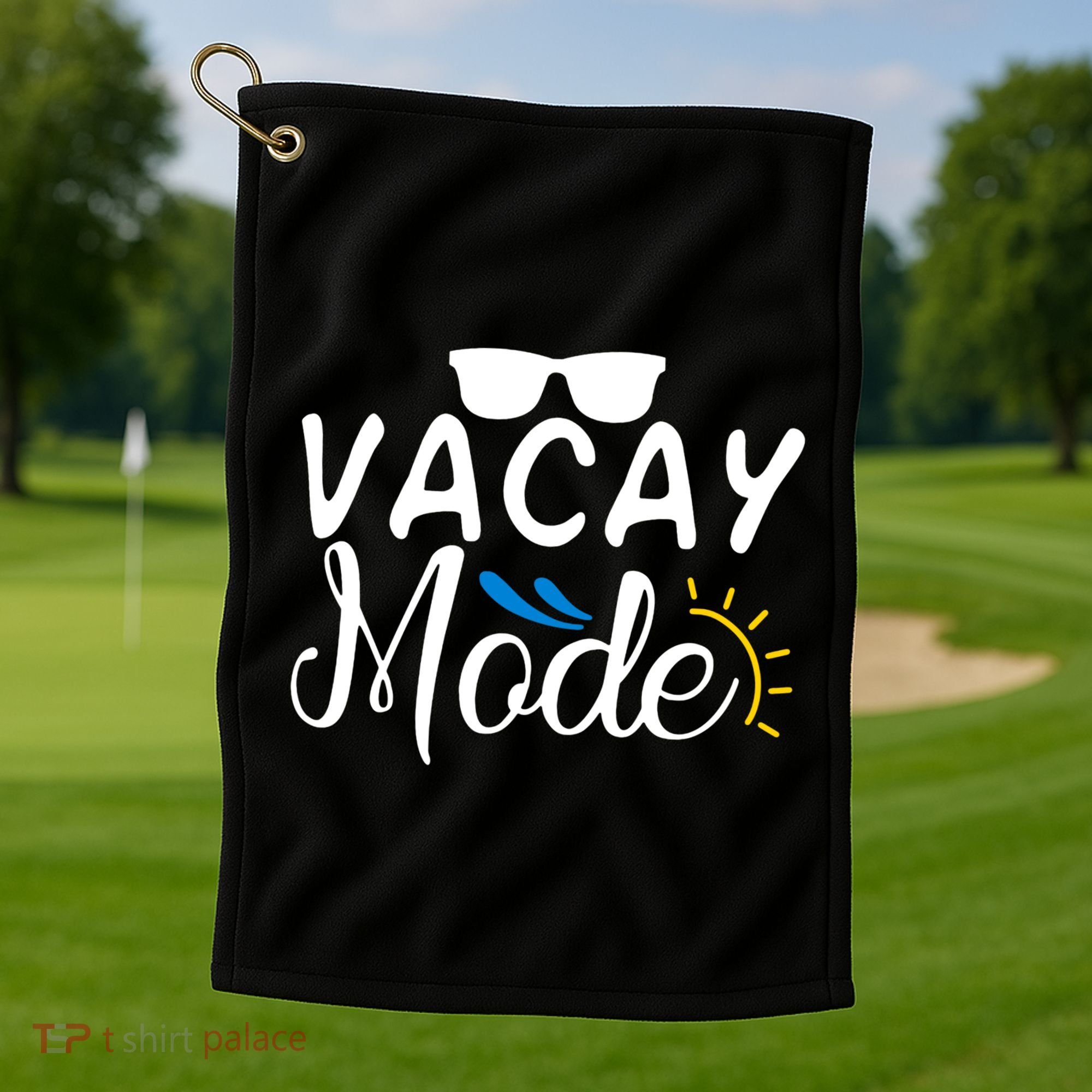 Vacay Mode Summer Vacation Golf Towel