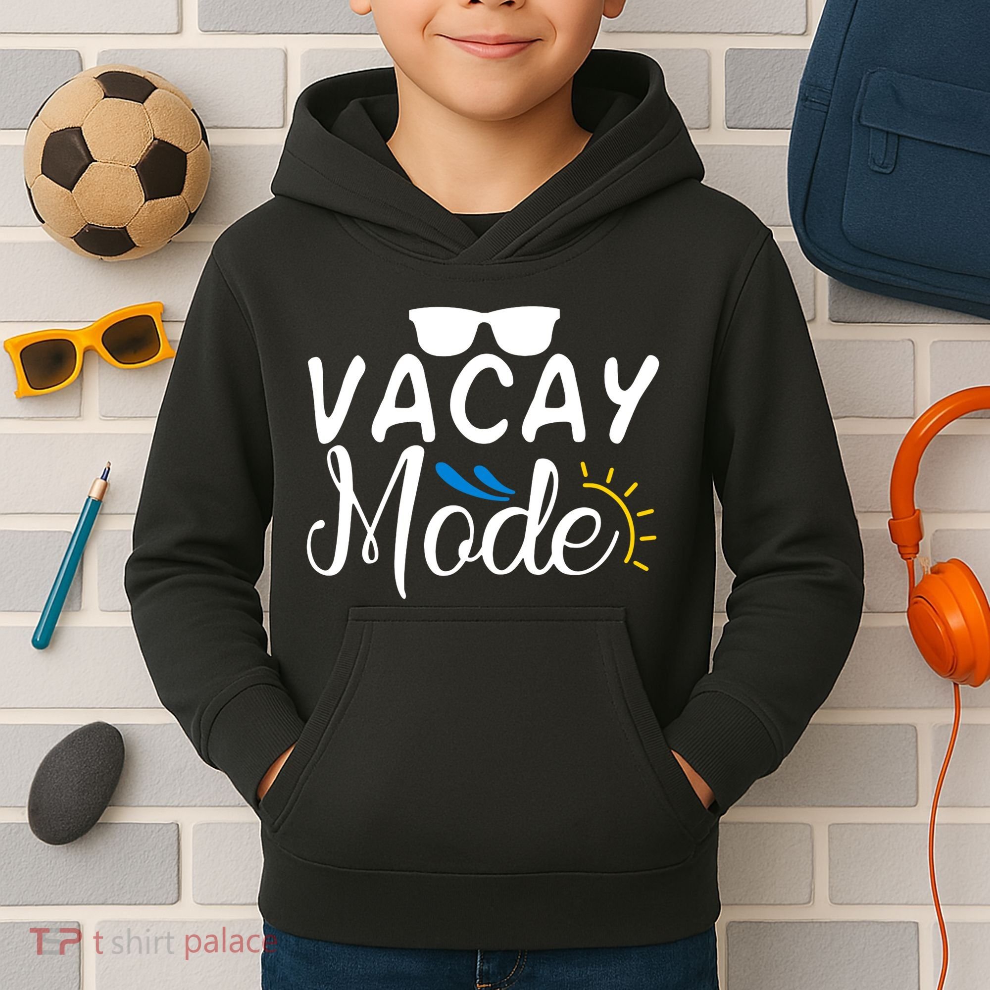 Vacay Mode Summer Vacation Kids Hoodie