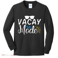 Vacay Mode Summer Vacation Kids Long Sleeve Shirt thumb 0
