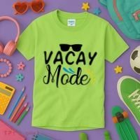 Vacay Mode Summer Vacation Kids T-Shirt thumb 3