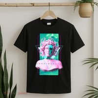 Vaporwave Medusa Statue with Skull Aesthetic Art Retro T-Shirt thumb 2