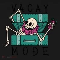 Vacay Mode Skeleton Doggie Tank thumb 4