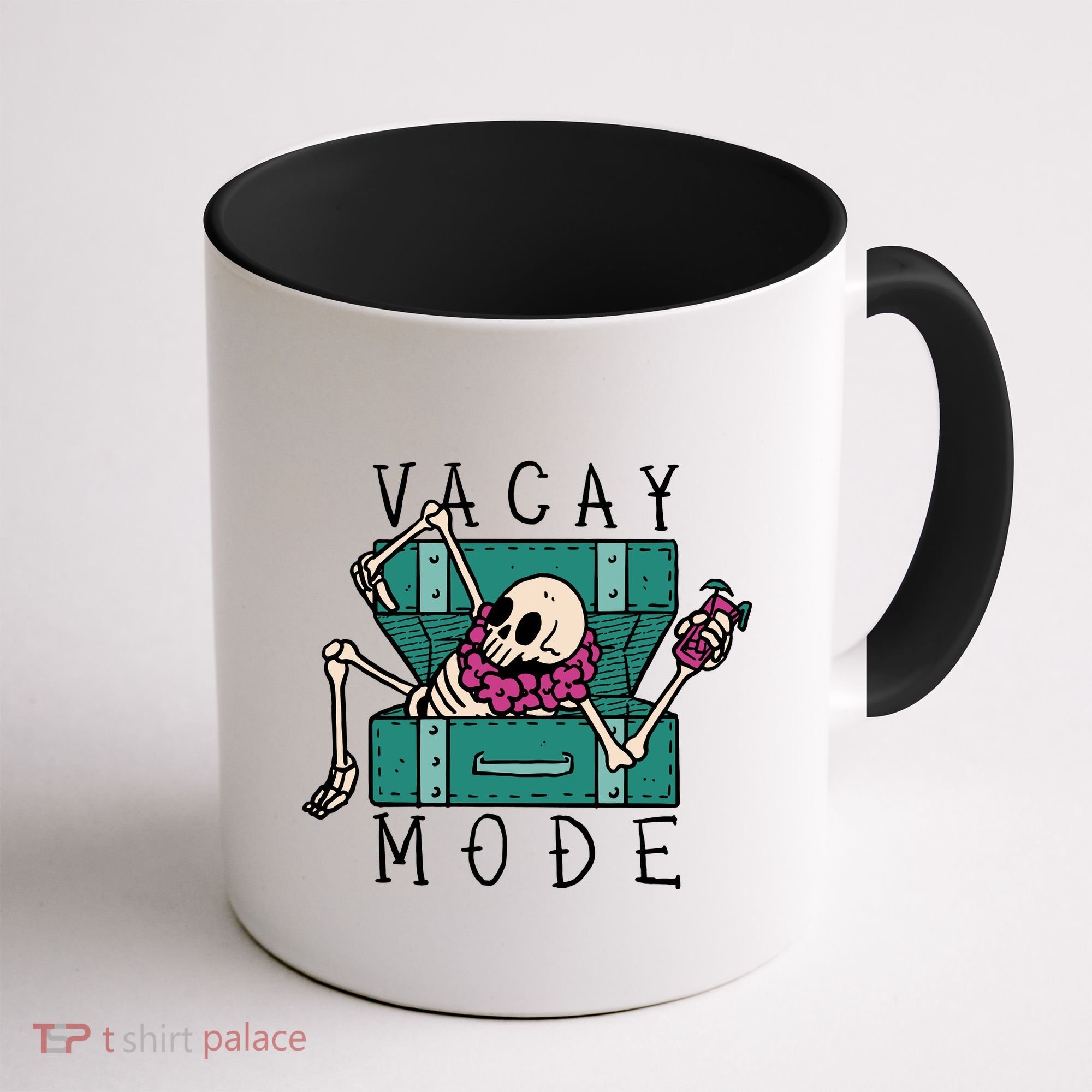 Vacay Mode Skeleton Coffee Mug