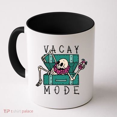 Vacay Mode Skeleton Coffee Mug